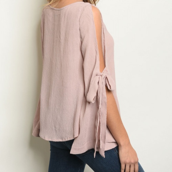 Girly & Flirty MAUVE TOP - Picture 2 of 3